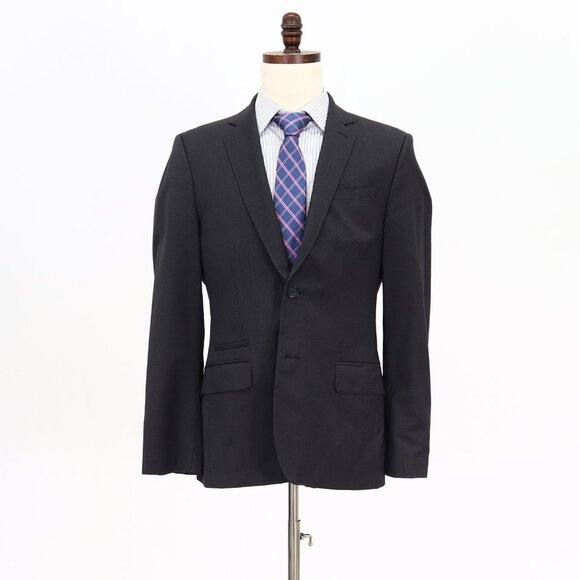 Express 40R Gray Check 2-Button Sport Coat Blazer Jacket V066 - Picture 1 of 11
